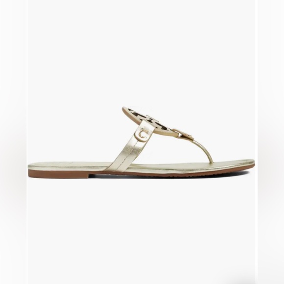 TORY BURCH Metallic Miller Sandal Spark Gold Sz 6 *New without box* - Picture 9 of 10